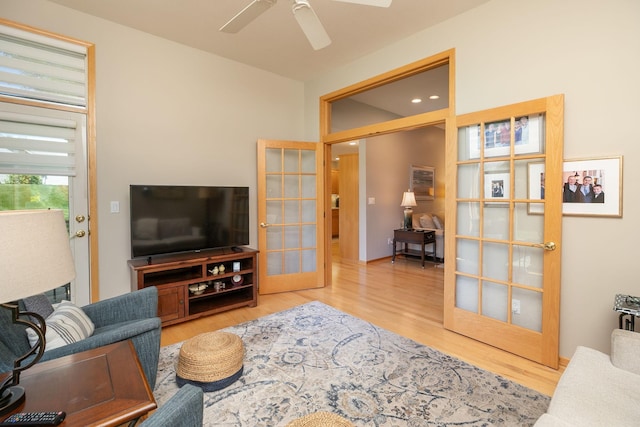 5209 Goodview Ln NW, Rochester, MN 55901 - living area with wood finished floors and ceiling fan