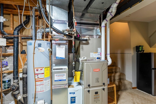 9009 44th Cir N, New Hope, MN 55428 - utility room with water heater