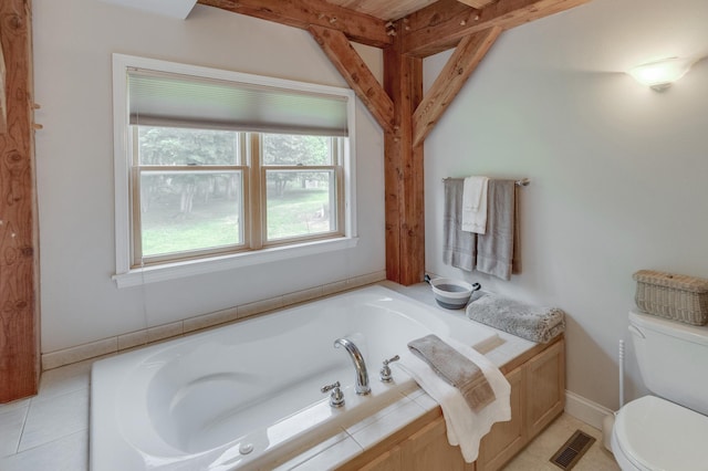 5393 Bachelor Rd NW, Hackensack, MN 56452 - bathroom with a garden tub and toilet