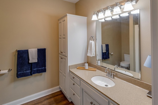 5393 Bachelor Rd NW, Hackensack, MN 56452 - bathroom with vanity and wood finished floors