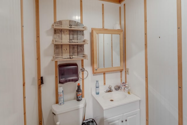 5393 Bachelor Rd NW, Hackensack, MN 56452 - half bathroom with vanity and toilet