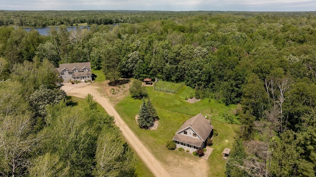 5393 Bachelor Rd NW, Hackensack, MN 56452 - aerial view of property and surrounding area with a forest