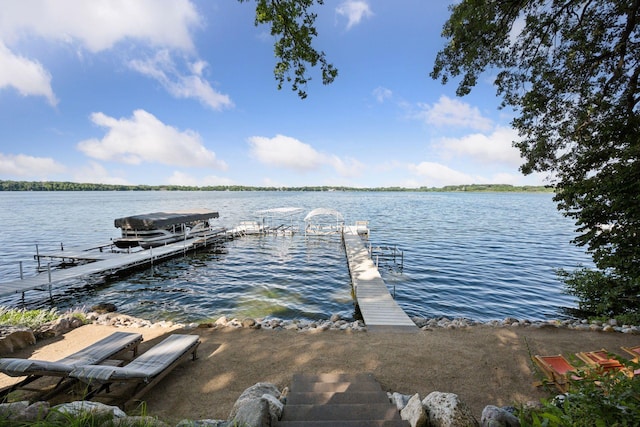 22281 670th Ave, Darwin Twp, MN 55324 - dock featuring a water view