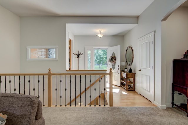 1403 Elm Ave W, Menomonie, WI 54751 - hall with arched walkways and carpet