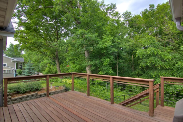1403 Elm Ave W, Menomonie, WI 54751 - view of wooden deck