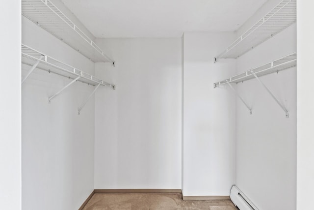 6615 Lake Shore Dr S Unit 900, Richfield, MN 55423 - walk in closet with a baseboard heating unit and light carpet