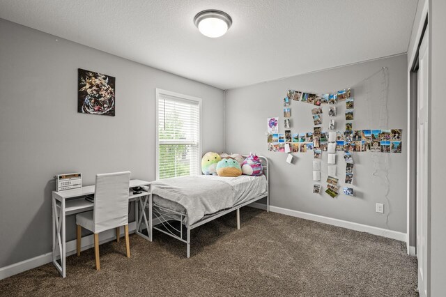 1771 Emerson Ct, Chaska, MN 55318 - carpeted bedroom featuring a textured ceiling and baseboards