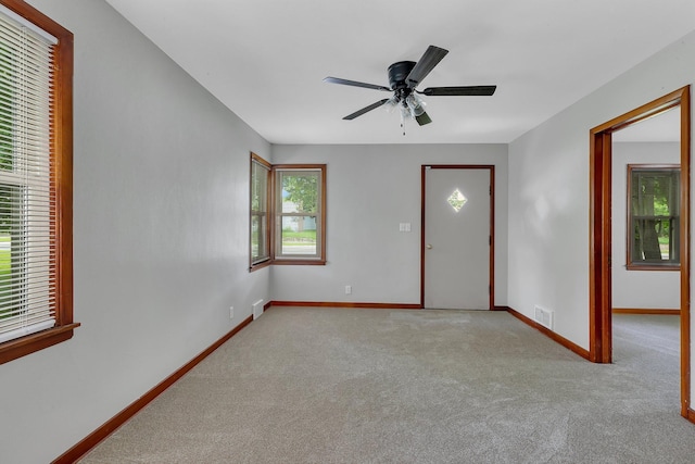 920 2nd Ave S, Sauk Rapids, MN 56379 - spare room with carpet floors and ceiling fan