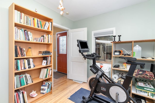 1253 Avon St N, Saint Paul, MN 55117 - exercise area with wood finished floors