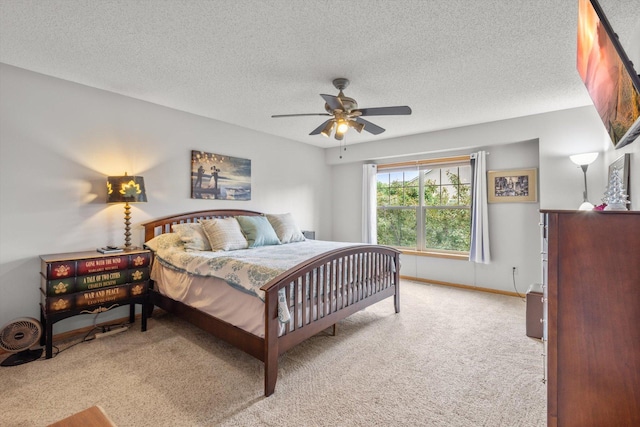 3123 Legacy Ln, Woodbury, MN 55129 - bedroom featuring carpet floors, a textured ceiling, and ceiling fan