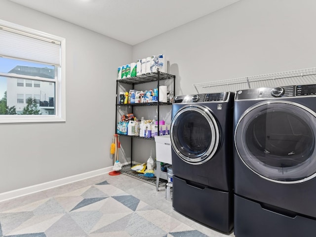 7154 Alphabet St, Chanhassen, MN 55317 - washroom with washer and dryer and tile patterned floors