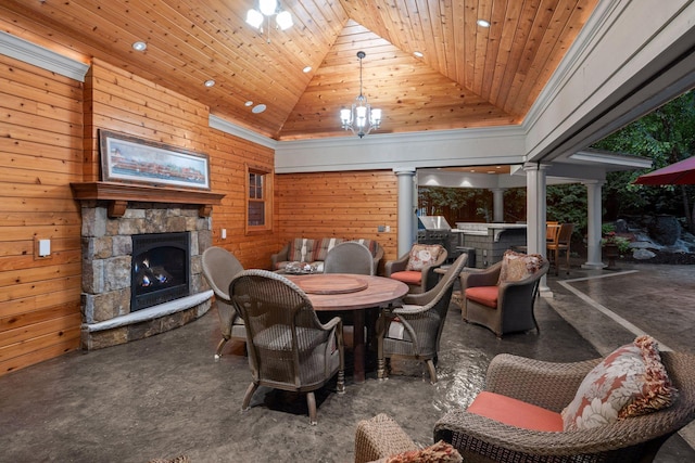 1904 Linner Rd, Minnetonka, MN 55391 - sunroom featuring a chandelier