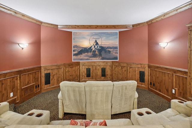 1904 Linner Rd, Minnetonka, MN 55391 - carpeted cinema with wainscoting and ornamental molding