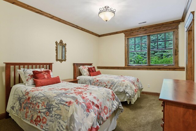 1904 Linner Rd, Minnetonka, MN 55391 - carpeted bedroom with crown molding and baseboards