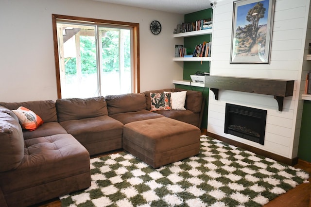 11764 35th Ave SE, Becker, MN 55308 - living area with a large fireplace