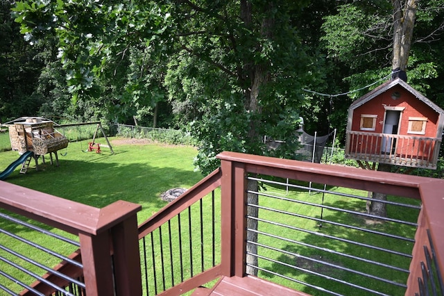 11764 35th Ave SE, Becker, MN 55308 - wooden deck featuring a fenced backyard