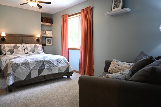 11764 35th Ave SE, Becker, MN 55308 - carpeted bedroom featuring a ceiling fan