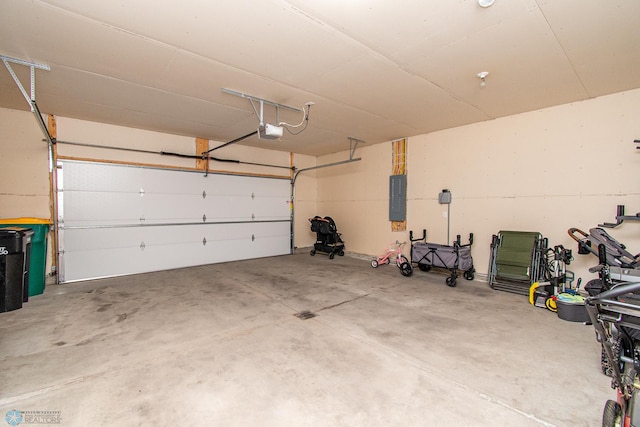 5252 8th Ct W, West Fargo, ND 58078 - garage with electric panel and a garage door opener