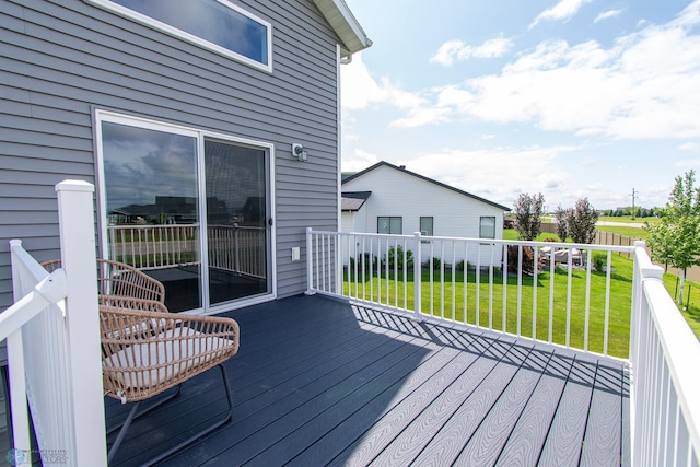 5252 8th Ct W, West Fargo, ND 58078 - deck with a lawn