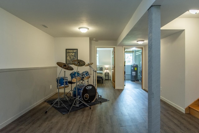 8290 Gladstone Lake Rd, Brainerd, MN 56401 - workout room with wood finished floors