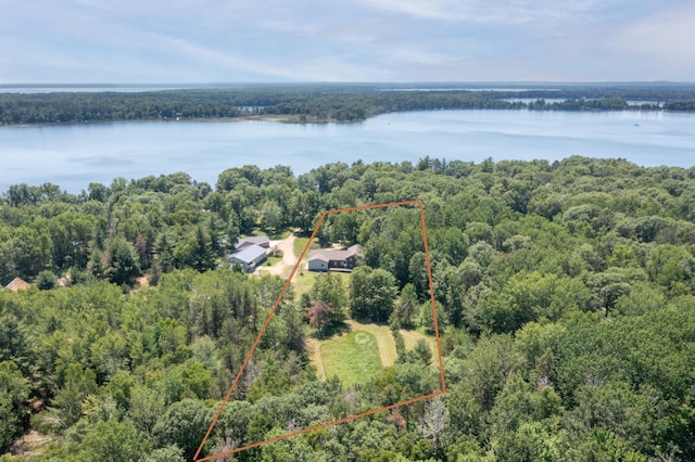 8290 Gladstone Lake Rd, Brainerd, MN 56401 - view of property location with property boundaries highlighted and a large body of water
