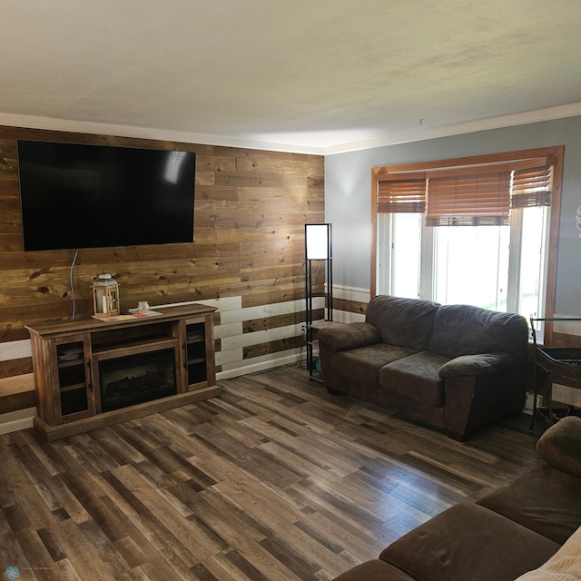 327 6th Ave, Mapleton, ND 58059 - living room with wooden walls and wood finished floors