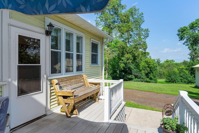 11826 State Road 48, Frederic, WI 54837 - wooden terrace featuring a yard