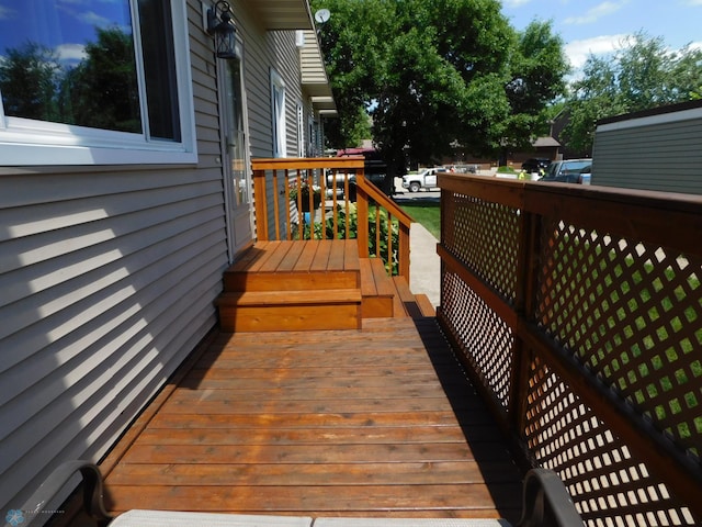 961 4th Ave W Unit B, West Fargo, ND 58078 - view of wooden deck
