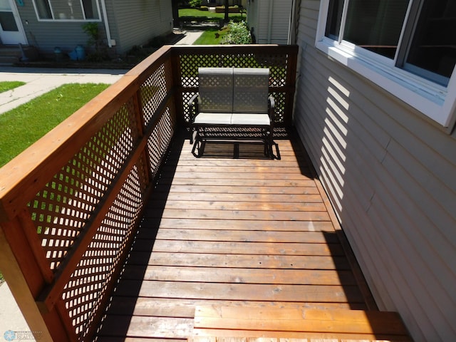 961 4th Ave W Unit B, West Fargo, ND 58078 - view of wooden terrace