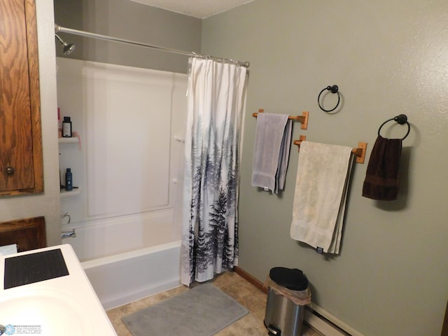 961 4th Ave W Unit B, West Fargo, ND 58078 - full bath featuring shower / bath combo with shower curtain and vanity