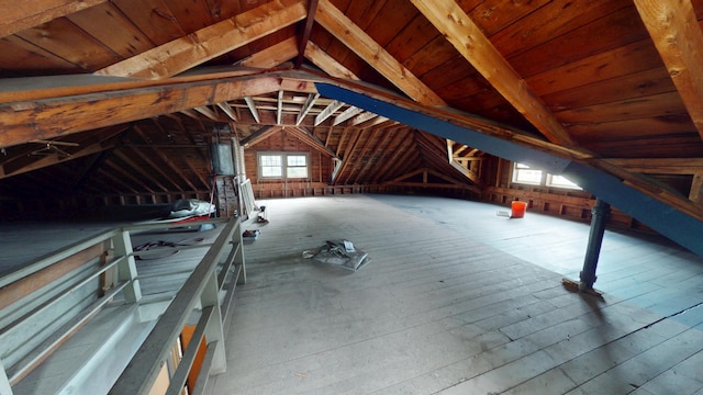 315 Fountain St, Albert Lea, MN 56007 - unfinished attic with healthy amount of natural light