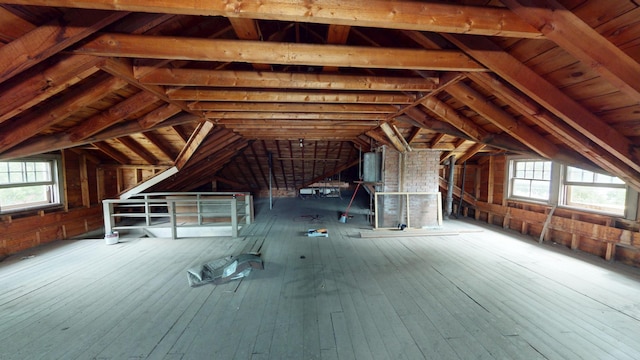 315 Fountain St, Albert Lea, MN 56007 - unfinished attic with plenty of natural light