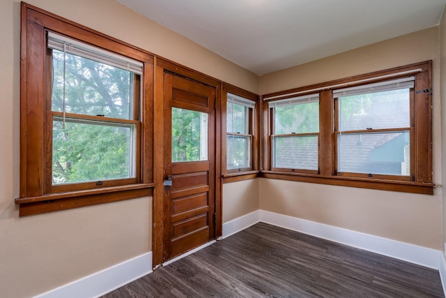 616 5th St, Mankato, MN 56001 - entryway with dark wood finished floors and healthy amount of natural light