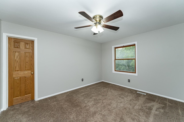 2319 Viola View Ln NE, Rochester, MN 55906 - unfurnished room featuring dark colored carpet and ceiling fan