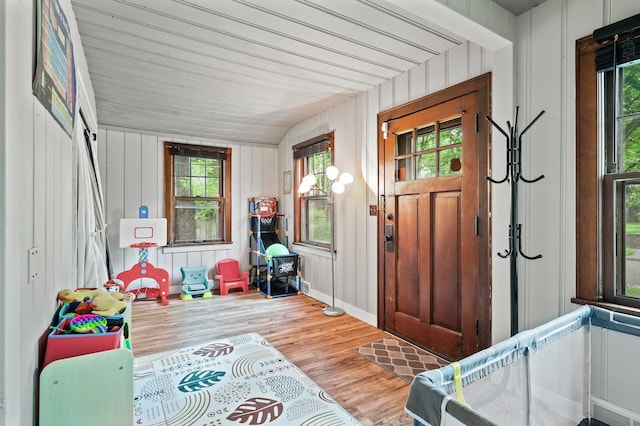 3256 Sheridan Ave N, Minneapolis, MN 55412 - foyer entrance with wood finished floors and healthy amount of natural light