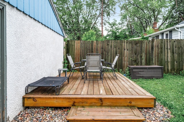 3256 Sheridan Ave N, Minneapolis, MN 55412 - wooden deck featuring outdoor dining area