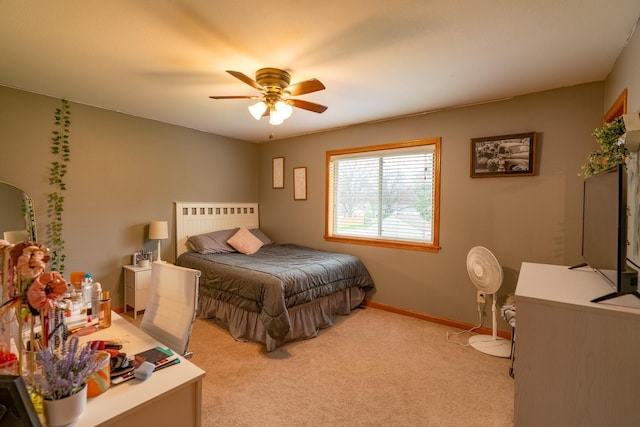 704 Main St, Madelia, MN 56062 - bedroom featuring light carpet and ceiling fan