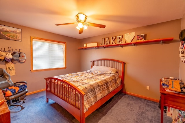 704 Main St, Madelia, MN 56062 - bedroom featuring carpet and ceiling fan