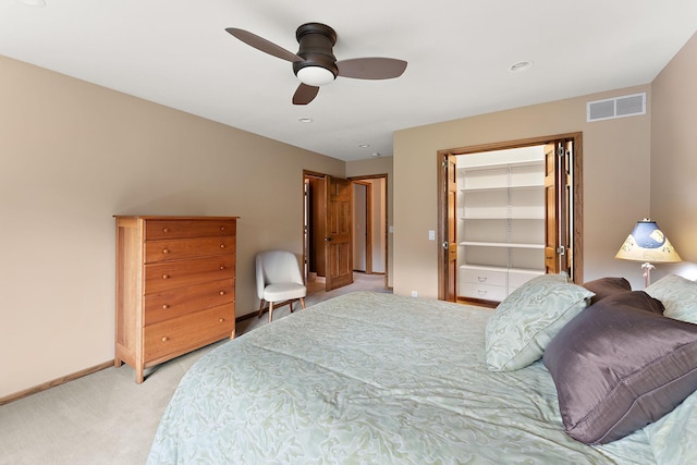 11582 Raspberry Hill Rd, Eden Prairie, MN 55344 - bedroom featuring light colored carpet and a ceiling fan