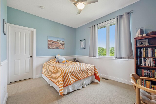 11540 Eckert Ave SE, Franklin Twp, MN 55328 - carpeted bedroom featuring multiple windows and a ceiling fan