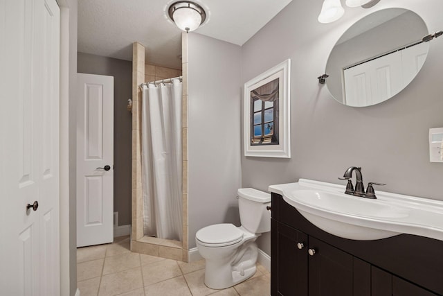 11540 Eckert Ave SE, Franklin Twp, MN 55328 - full bathroom with vanity, tile patterned floors, and a tile shower