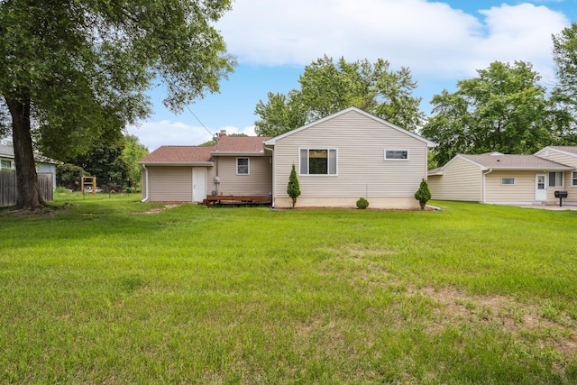 6342 Baker Ave NE, Fridley, MN 55432 - back of house with a chimney
