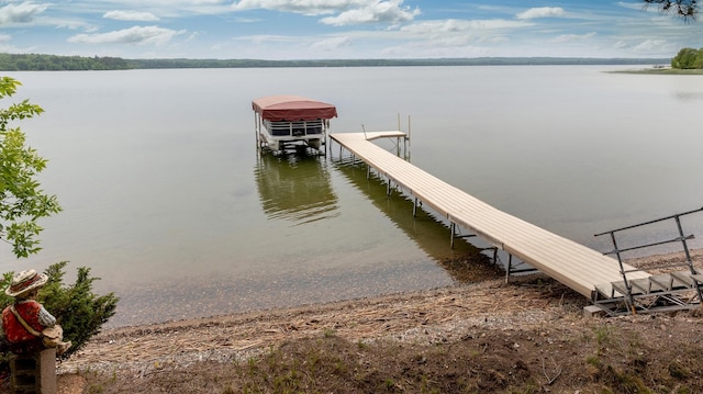 35139 County 39, Laporte, MN 56461 - dock featuring a water view and boat lift