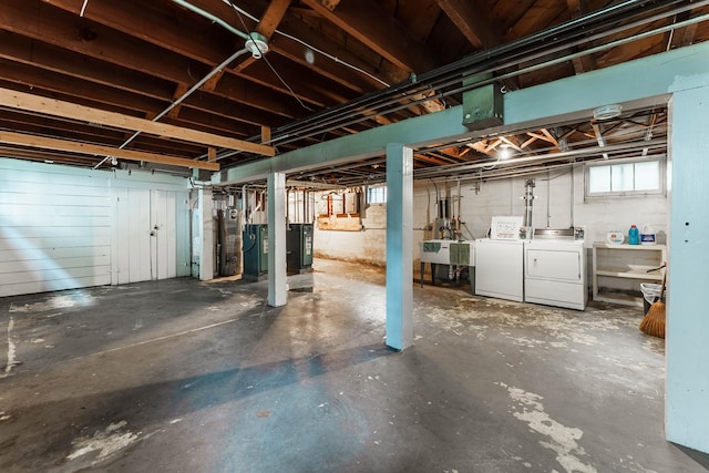 1787 Randolph Ave, Saint Paul, MN 55105 - below grade area featuring washer and dryer and water heater