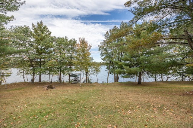 1116 Sand Lake Dr NW, Backus, MN 56435 - view of grassy yard with a water view