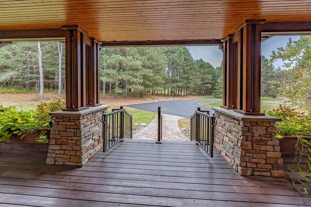 1116 Sand Lake Dr NW, Backus, MN 56435 - view of deck