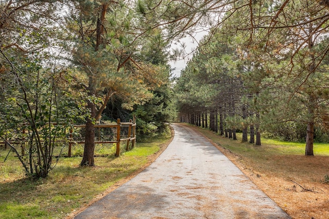 1116 Sand Lake Dr NW, Backus, MN 56435 - view of road with a forest view
