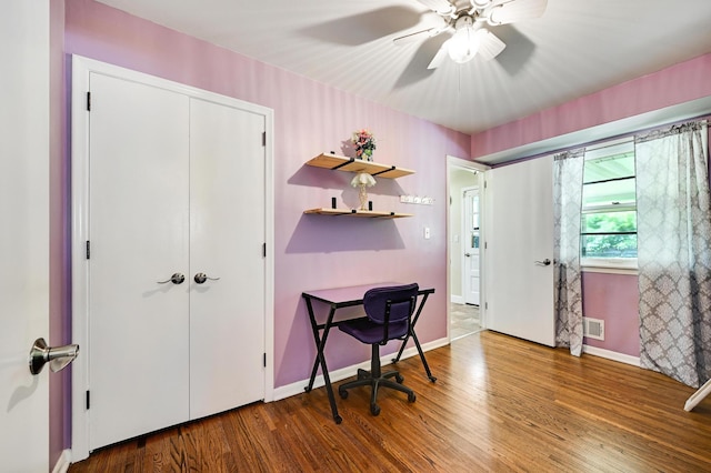 7447 Cleadis Way, Inver Grove Heights, MN 55076 - office space featuring wood finished floors and ceiling fan