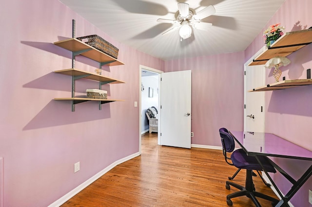7447 Cleadis Way, Inver Grove Heights, MN 55076 - home office with wood finished floors and ceiling fan