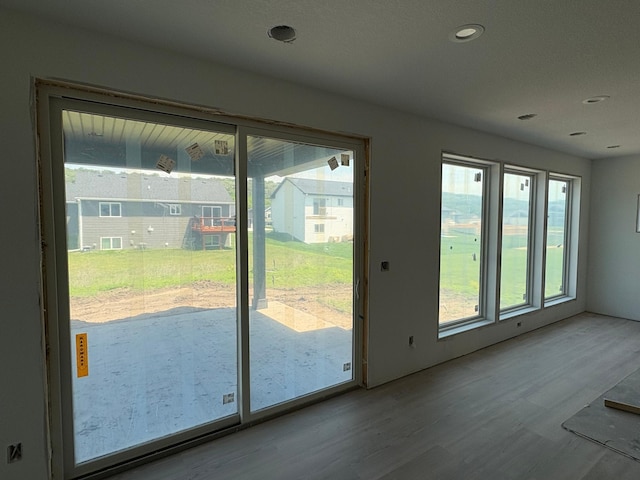 3617 Meadow Sage Ct SE, Rochester, MN 55904 - doorway featuring wood finished floors and recessed lighting